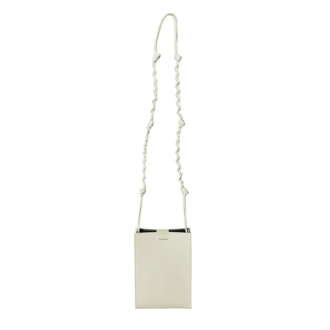 Tangle Small Cream Leather Crossbody Bag