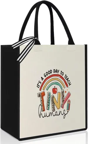 Teacher Gifts Teacher Appreciation Daycare Teacher Appreciation Gifts End of Year Teacher Gifts Thank You Gifts Its a Good Day to Teach Tiny Humans Canvas Bag