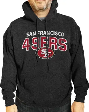 Team Fan Apparel NFL Adult Unisex Starting Fresh Ultra Soft Fleece Hooded Sweatshirt, Heathered Football Hoodie