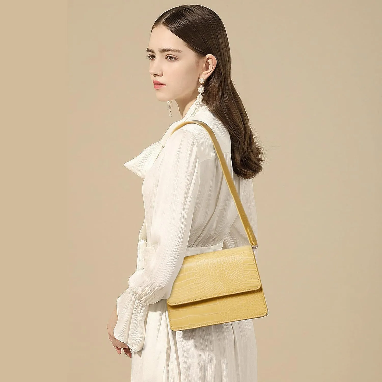 Telena Crossbody Bags for Women Vegan Leather Purses for Women Crossbody Handbag Purse with Adjustable Strap