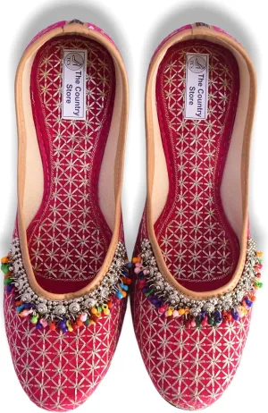 The Country Store_ETHNIC WEAR_|| Embroidered Handmade || Jutti for Women and girls with Soft Leather