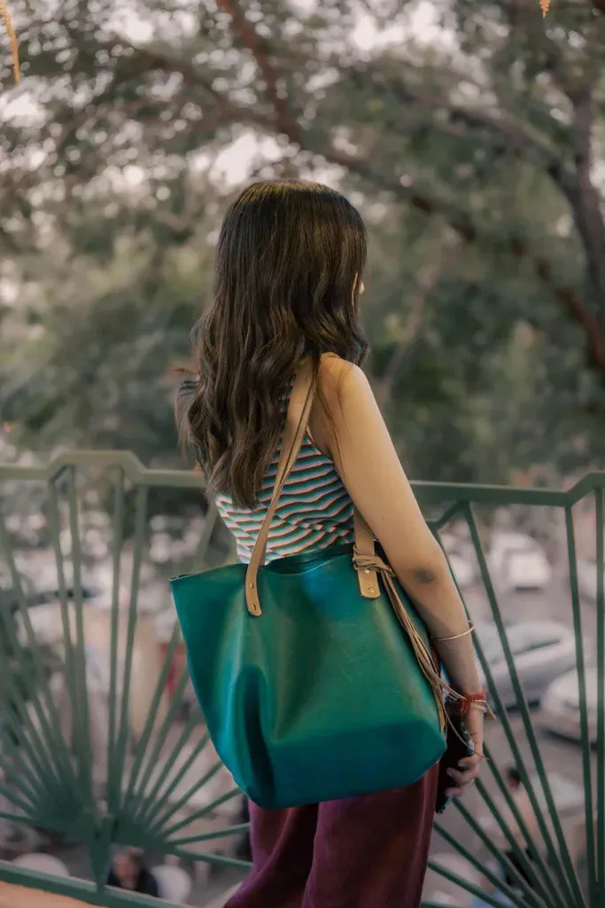 The Julie - Emerald Green Tote Bag