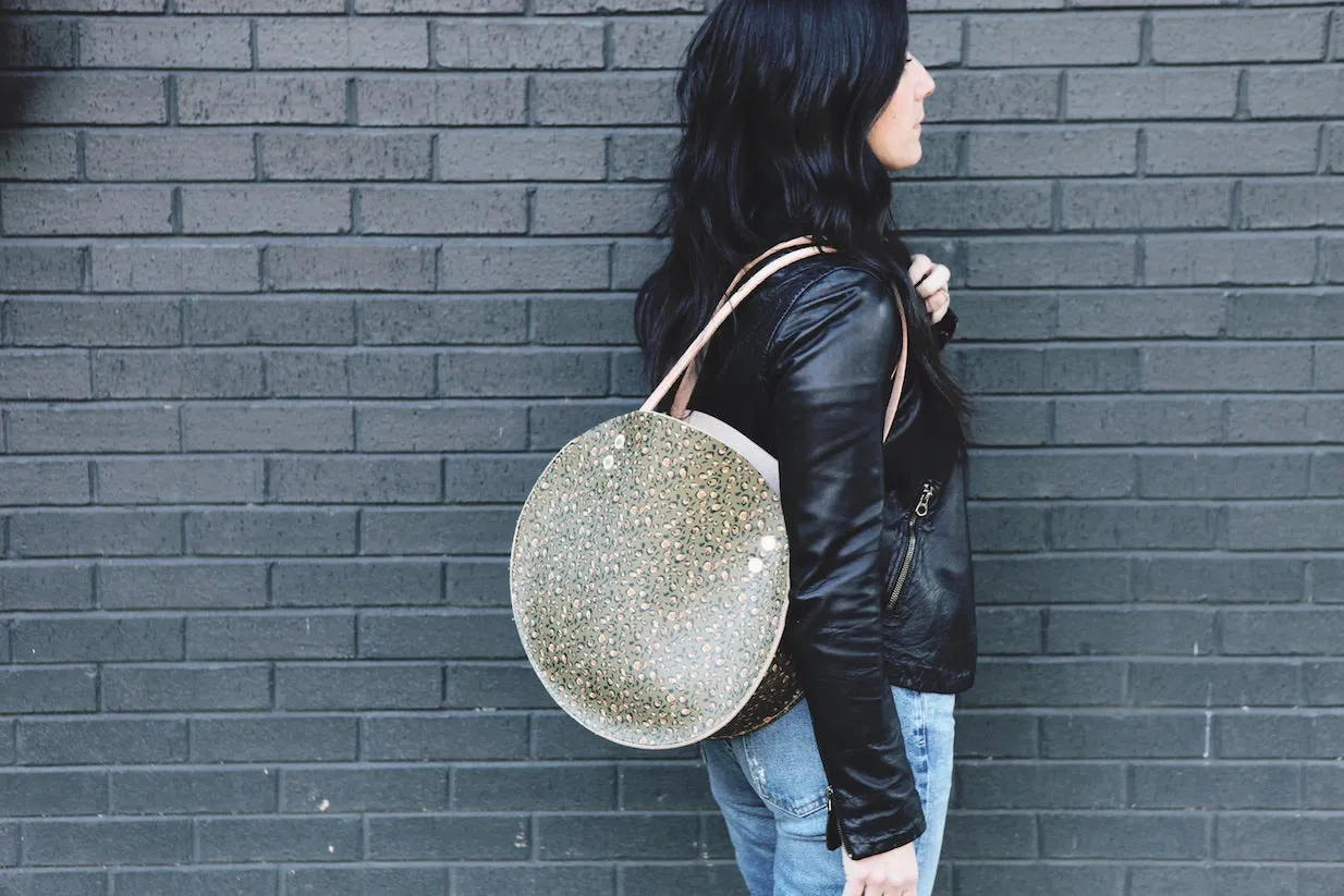 the roundabout, olive leopard print