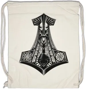 Thor's Hammer I Drawstring Bag Gym Sack