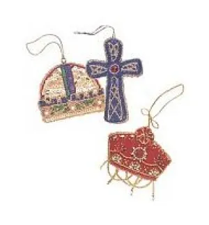 Three Kings Beaded Ornaments