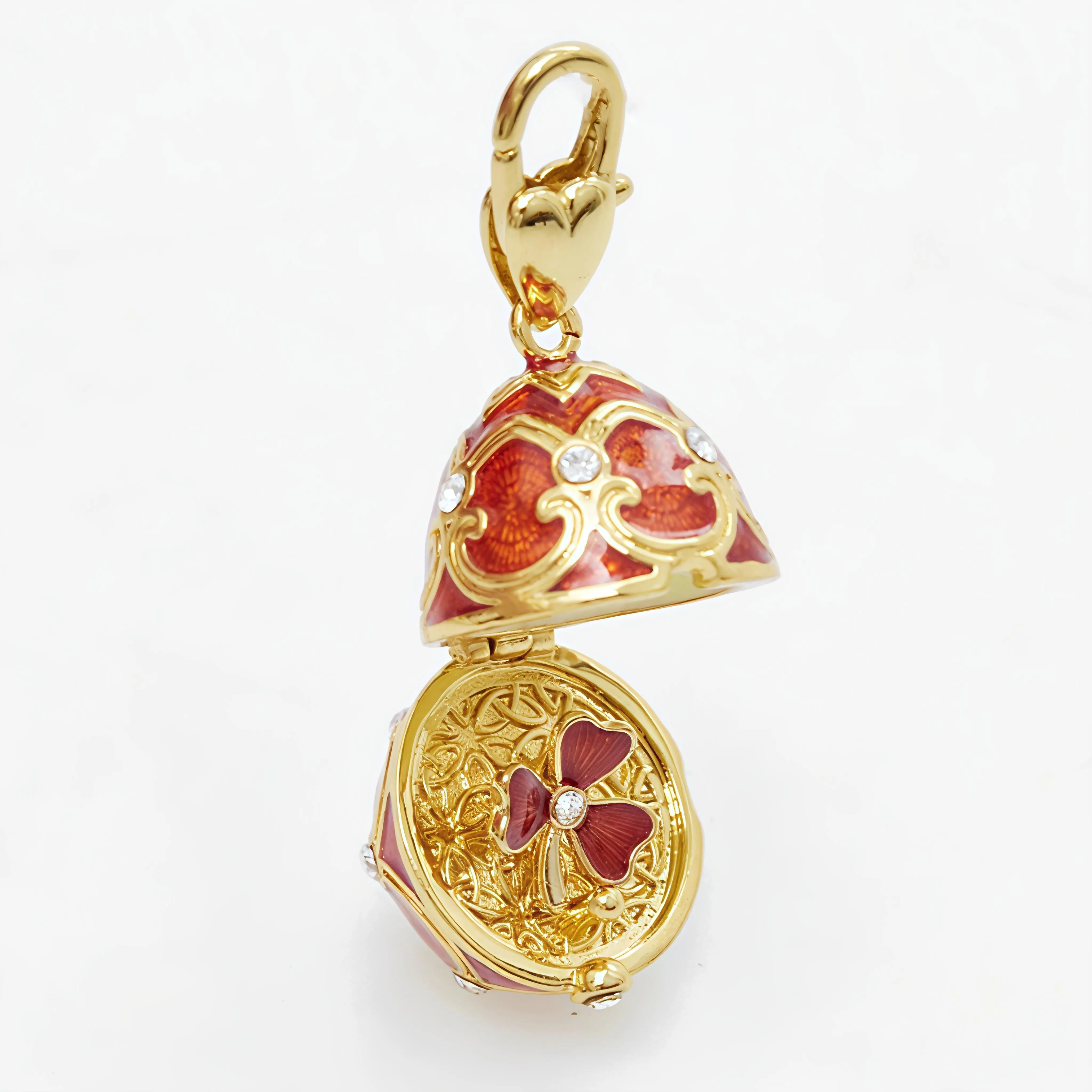 Three Leaf Clover Locket Pendant