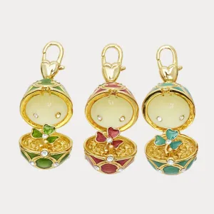 Three Leaf Clover Locket Pendant