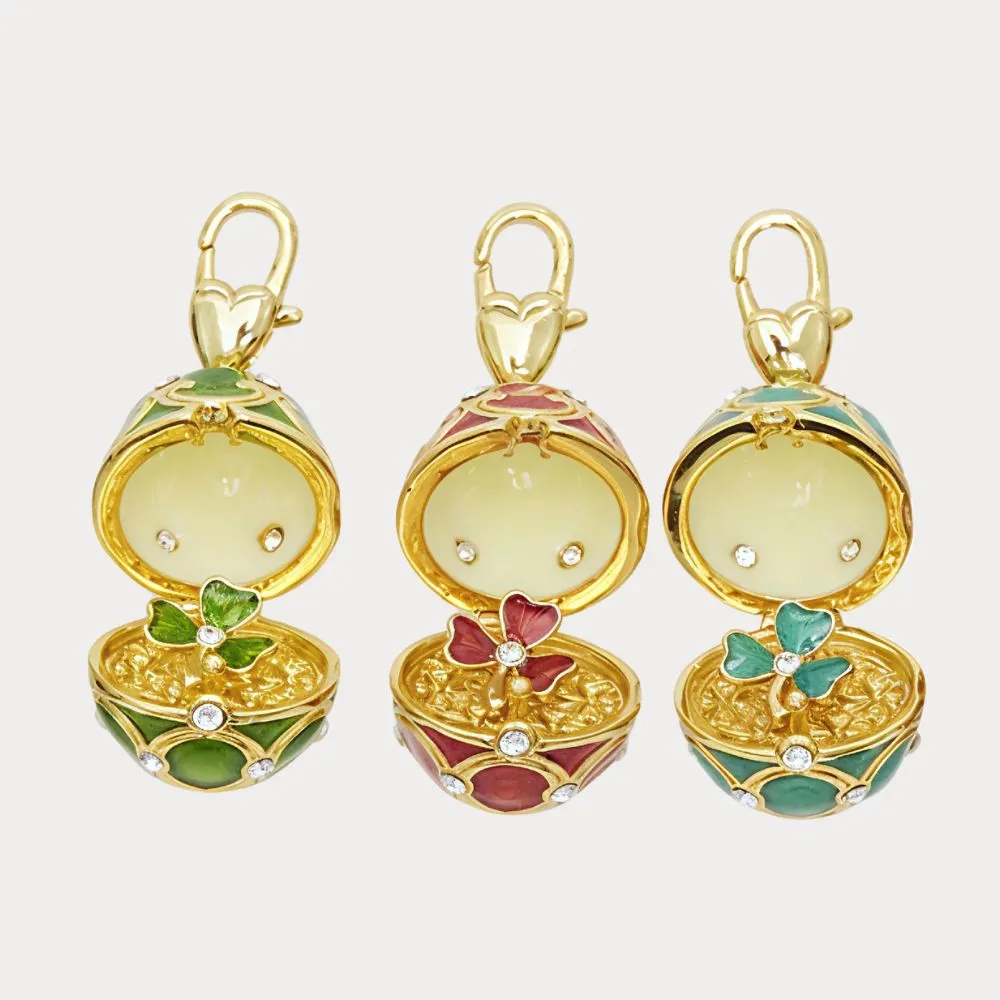 Three Leaf Clover Locket Pendant