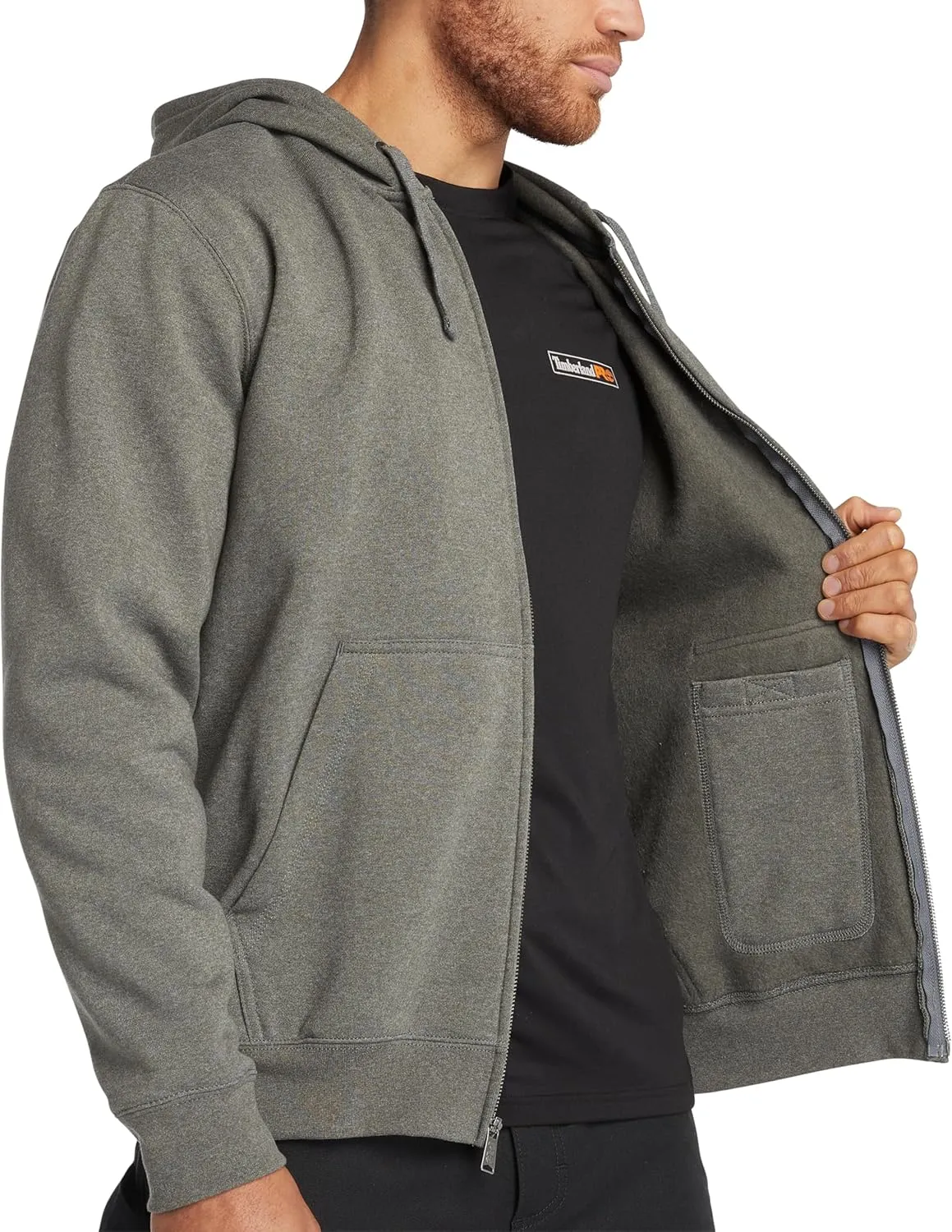 Timberland PRO Men's Honcho Sport Full-Zip Hooded Sweatshirt