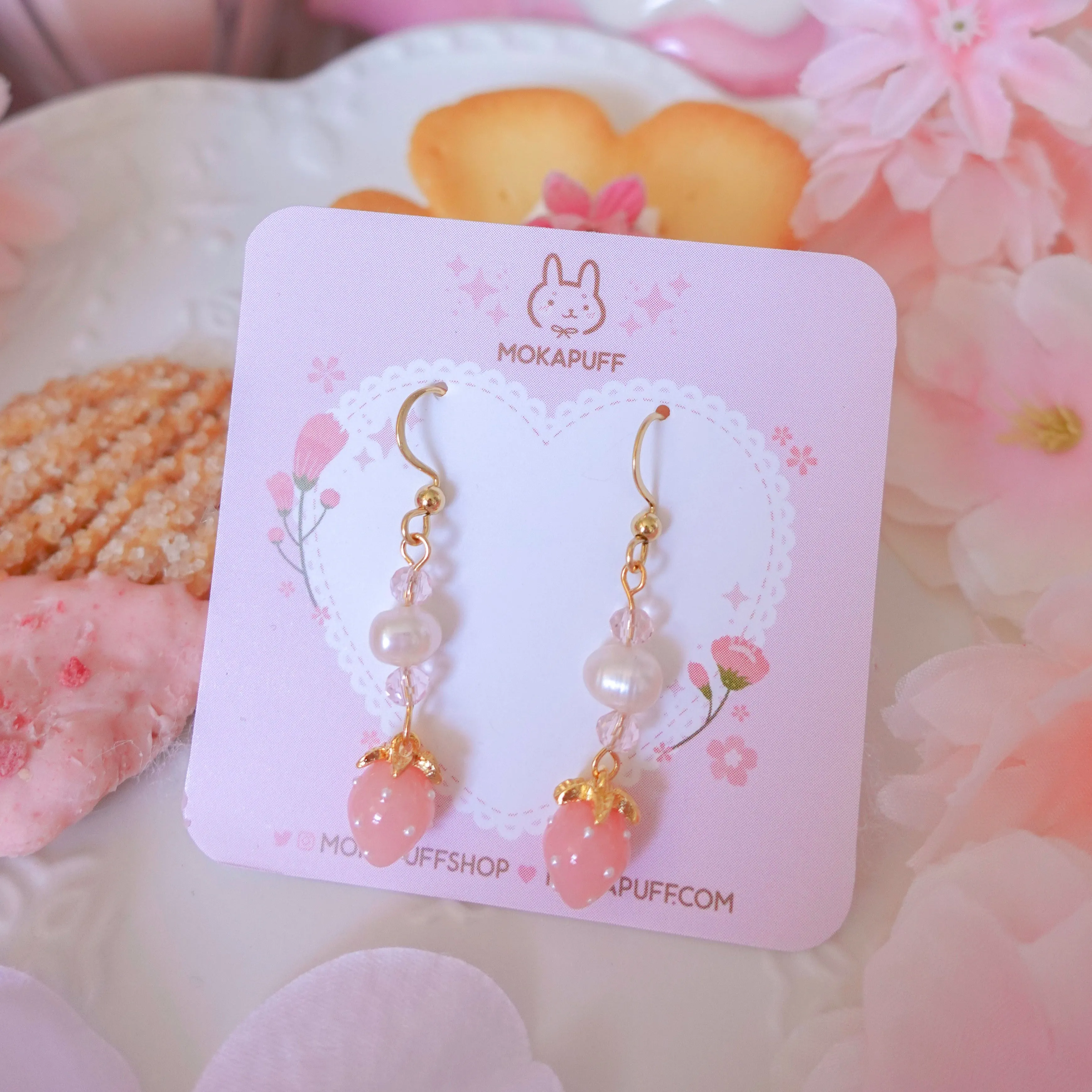 Tiny Strawberry Earrings