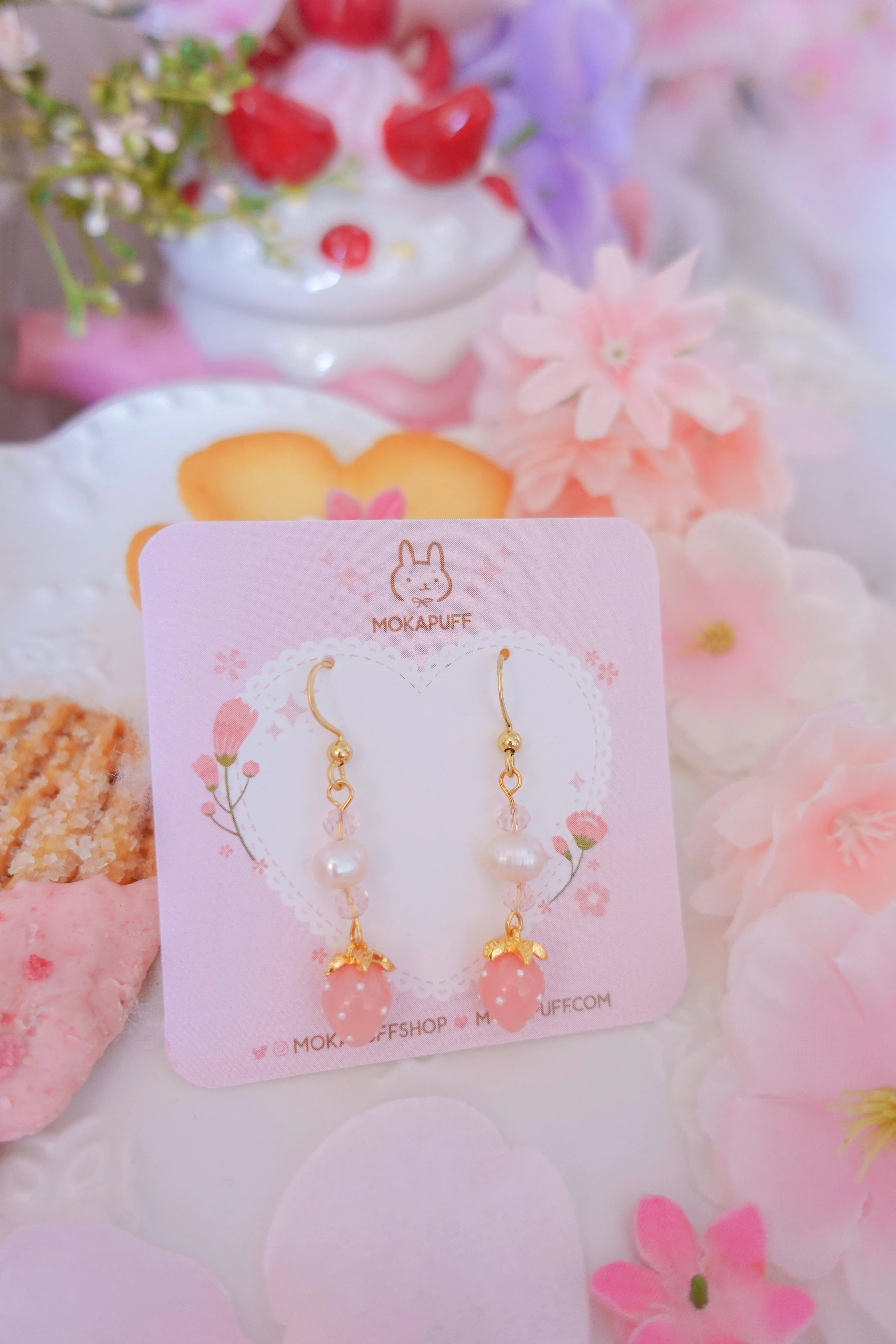 Tiny Strawberry Earrings