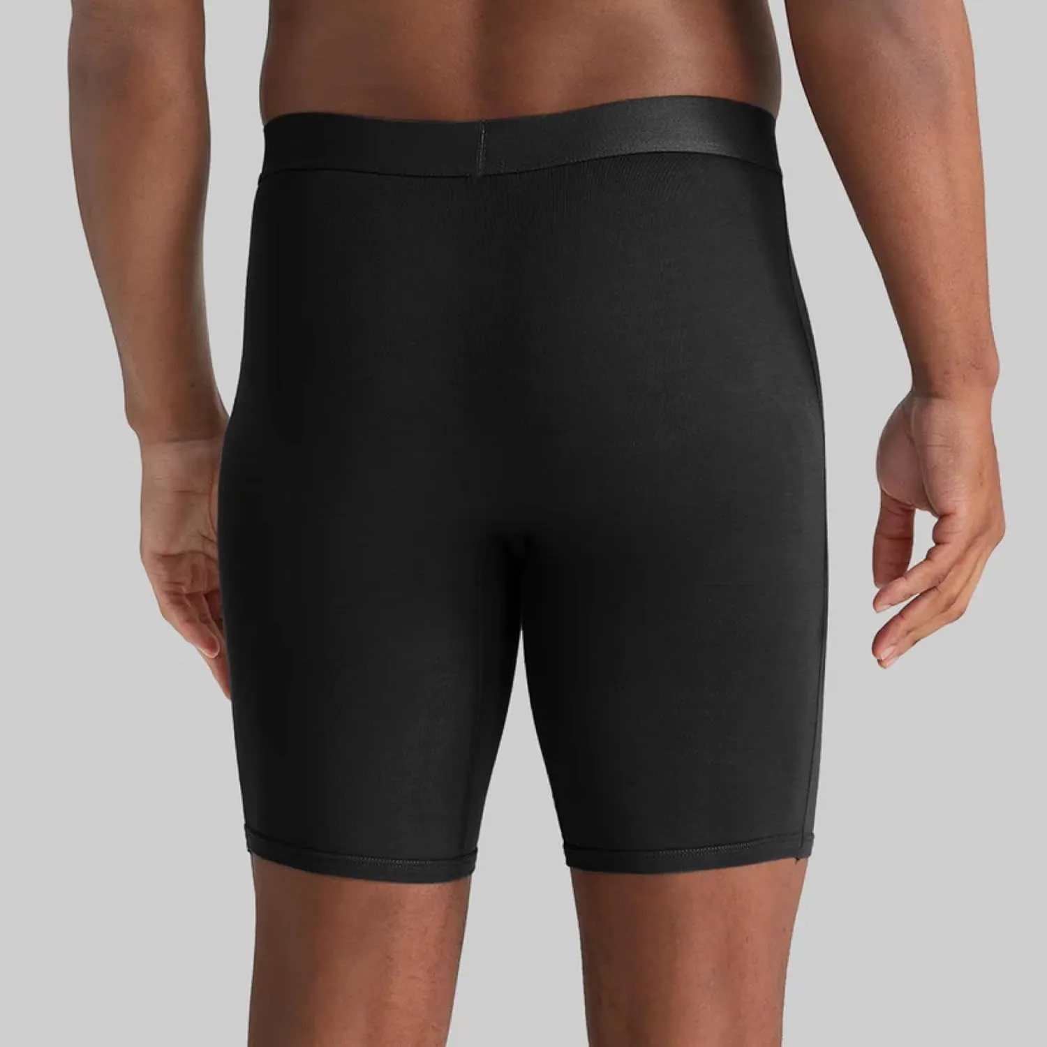 Tommy John Men’s Underwear, Supima Cool Cotton Boxer Briefs with Contour Pouch and Longer 8" Inseam, Comfortable Fabric