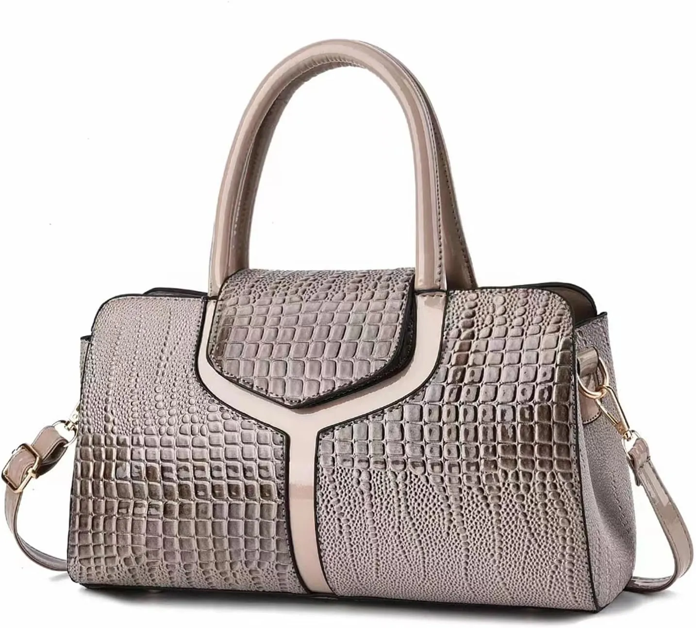 Top handle Satchel bags Shoulder Crossbody Purse Retro Crocodile Hobo Handbag Cluth Purse for Women