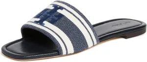 Tory Burch Women's Logo Jacquard Slide Sandals