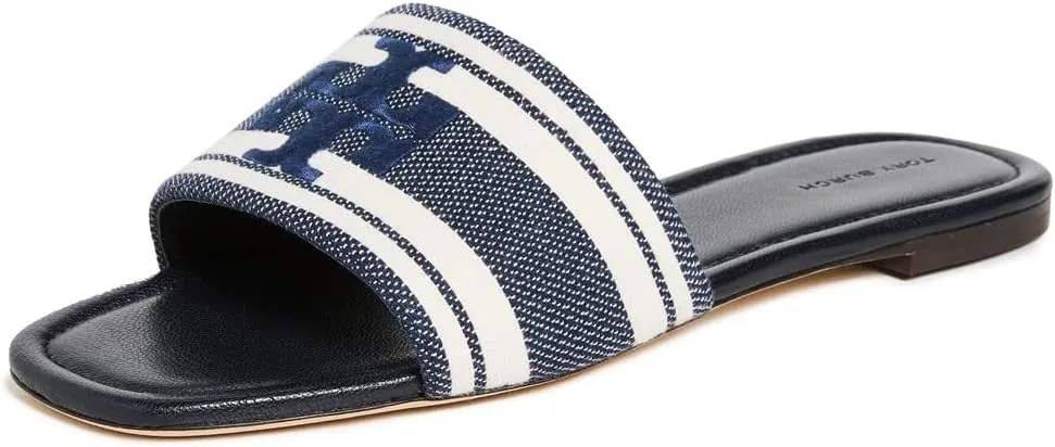 Tory Burch Women's Logo Jacquard Slide Sandals