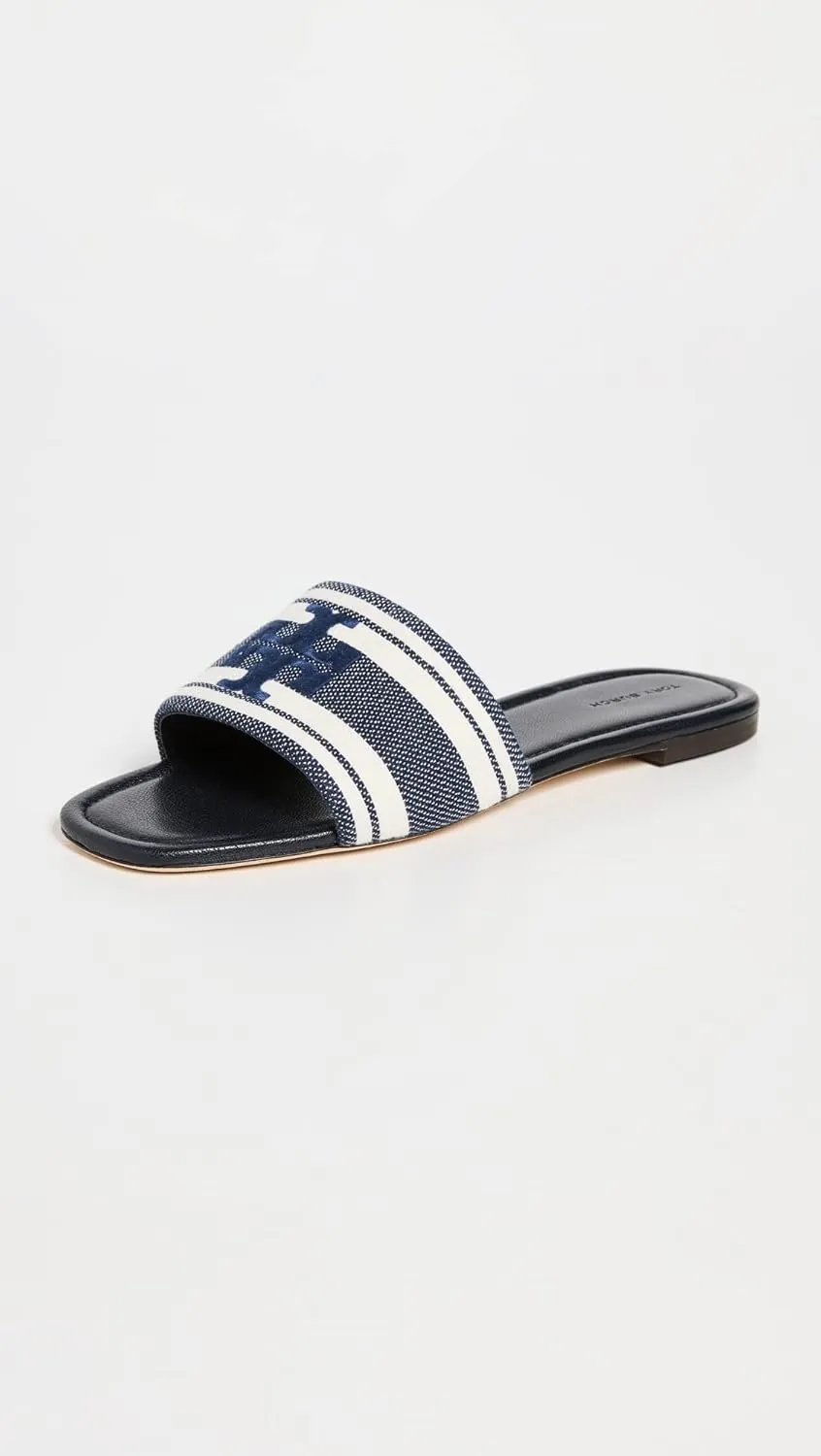 Tory Burch Women's Logo Jacquard Slide Sandals