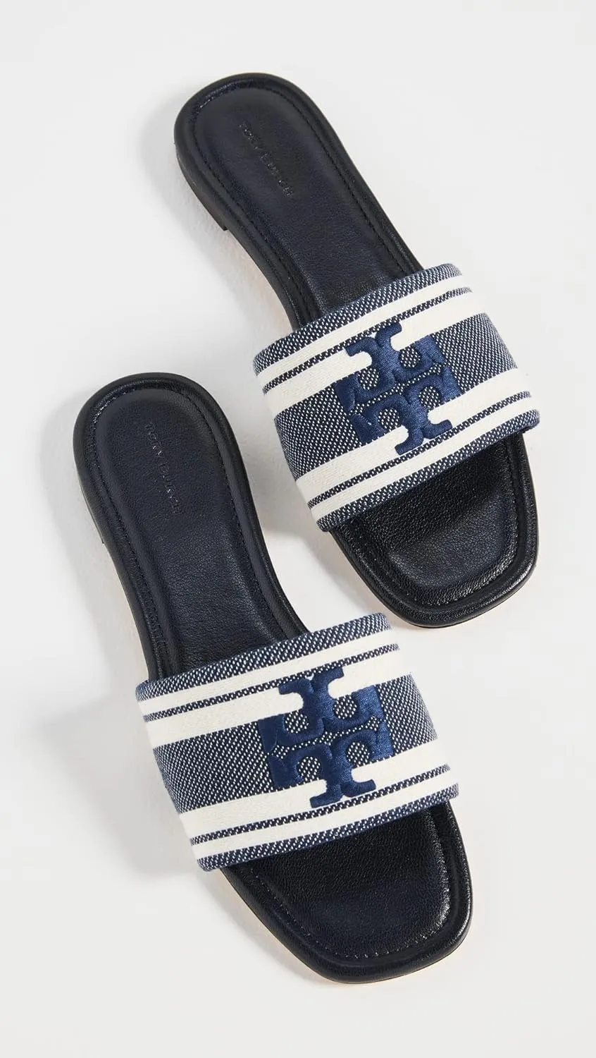 Tory Burch Women's Logo Jacquard Slide Sandals