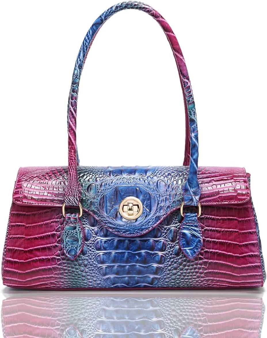 Tote Handbag for Women Large Handbag Purse for Lady Leather Crocodile Pattern Top Handle Handbag Satchel Tote Purse