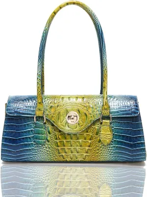 Tote Handbag for Women Large Handbag Purse for Lady Leather Crocodile Pattern Top Handle Handbag Satchel Tote Purse