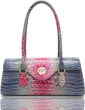 Tote Handbag for Women Large Handbag Purse for Lady Leather Crocodile Pattern Top Handle Handbag Satchel Tote Purse