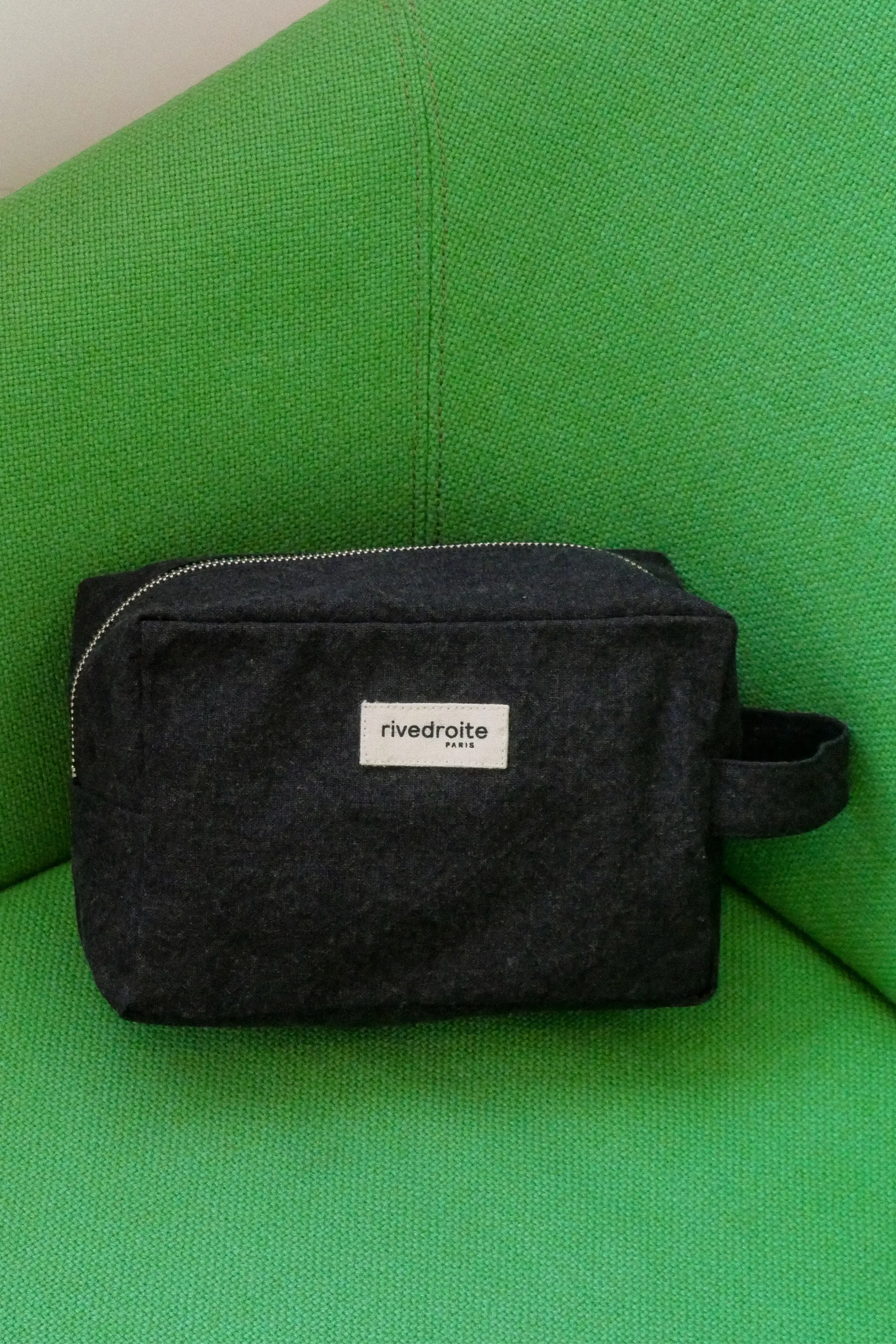Tournelles the XL pouch - Recycled cotton Black