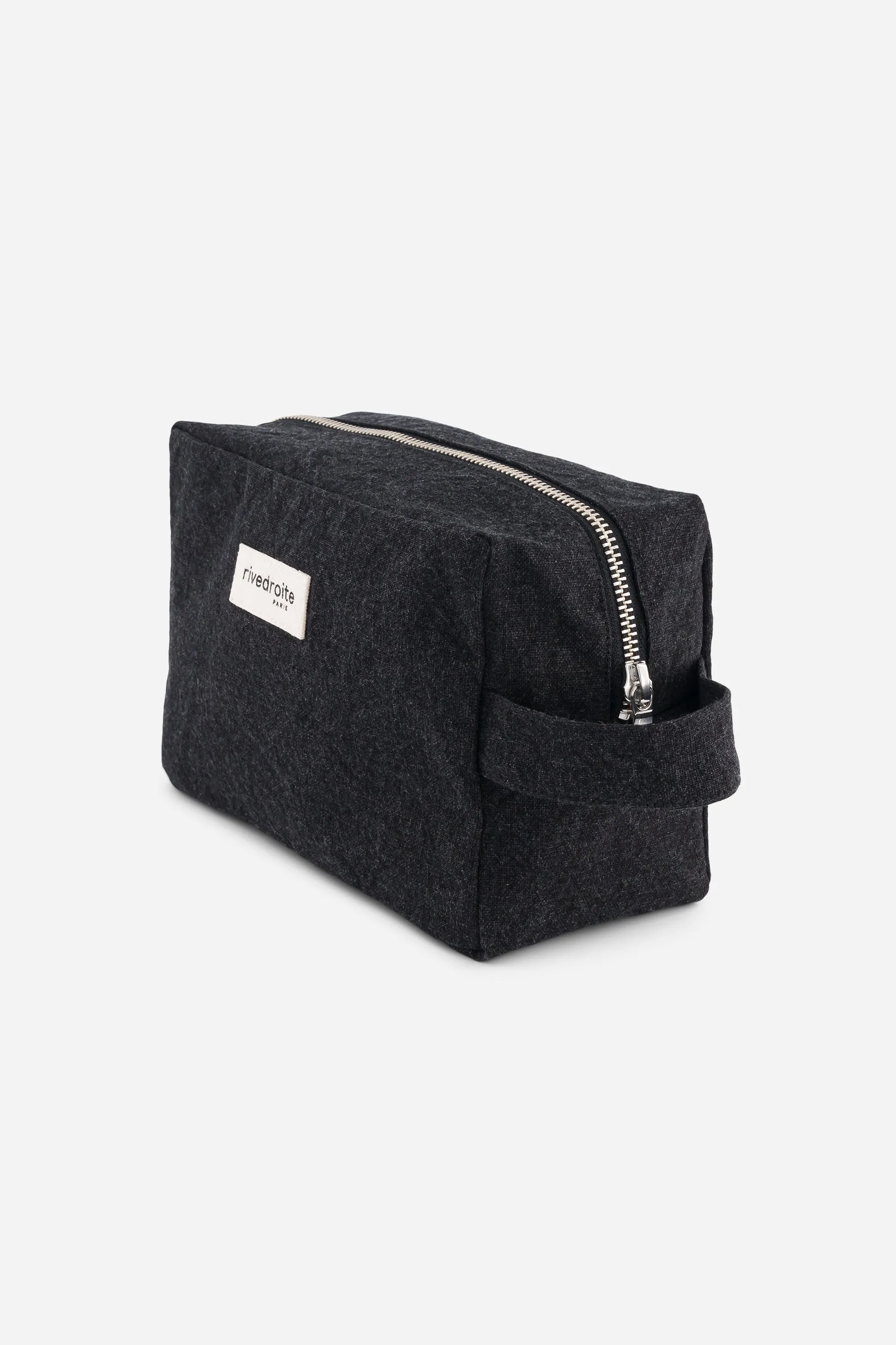 Tournelles the XL pouch - Recycled cotton Black