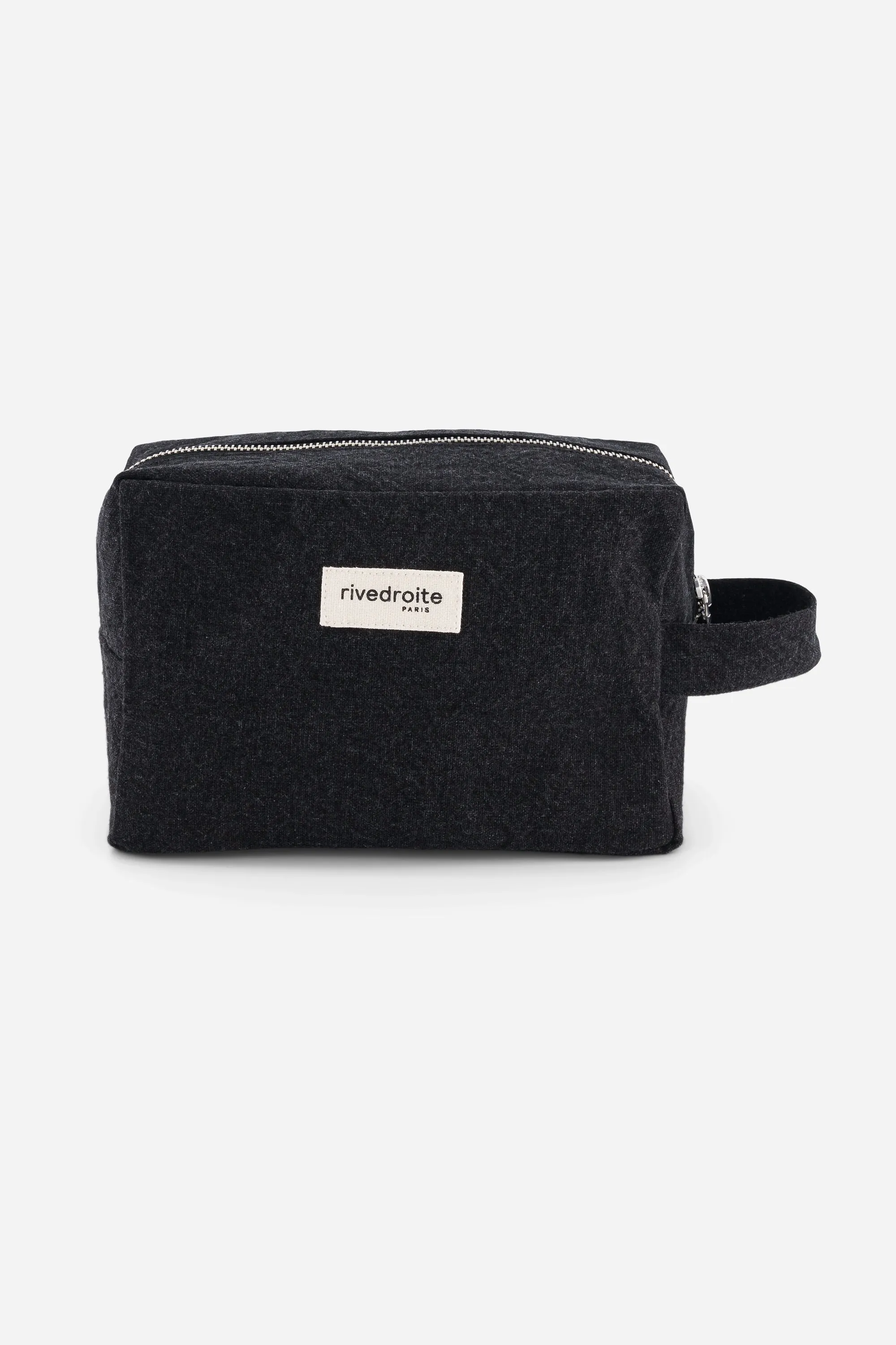 Tournelles the XL pouch - Recycled cotton Black