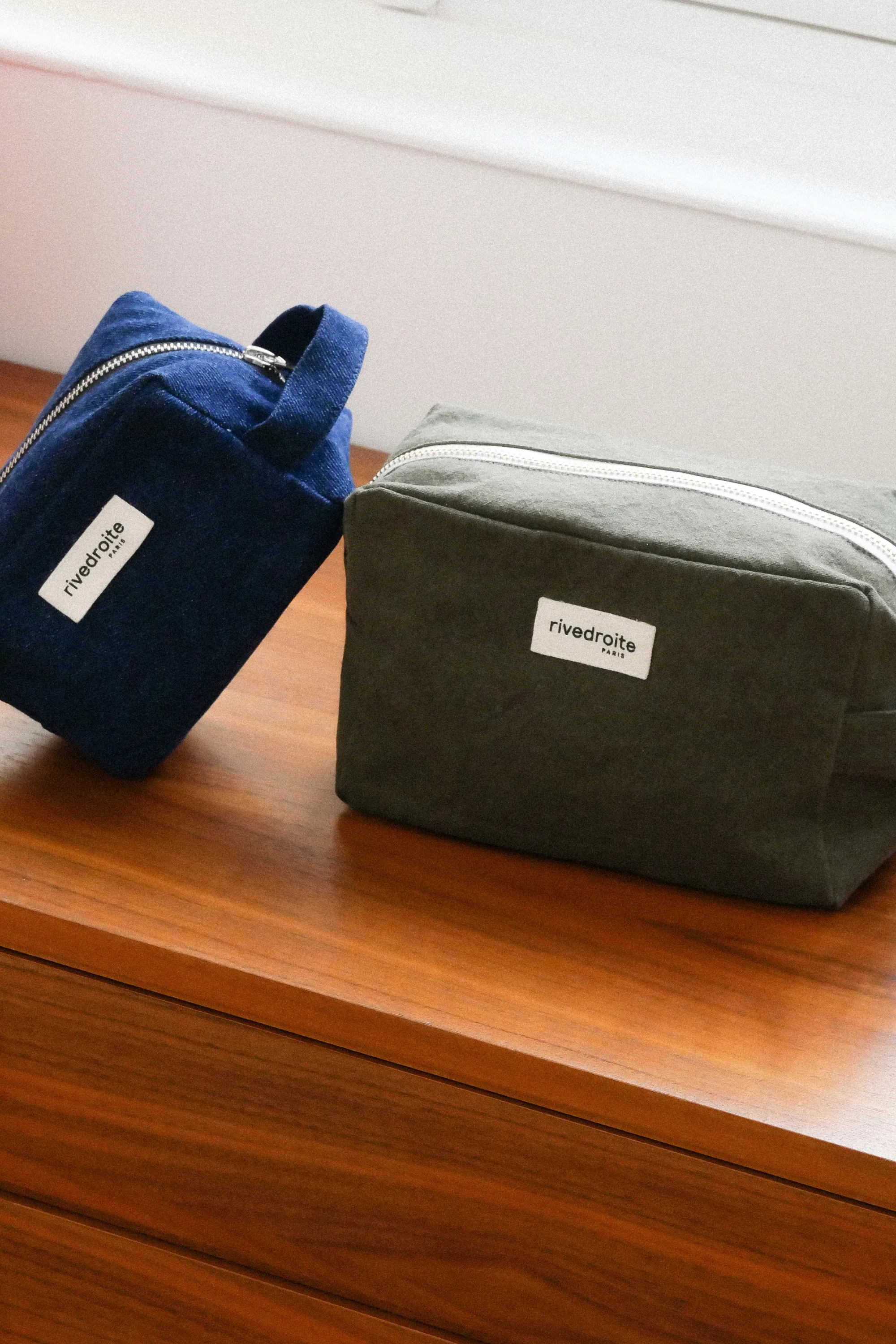 Tournelles the XL pouch - Recycled cotton Military Green
