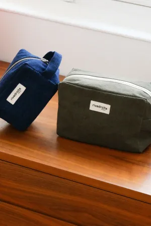Tournelles the XL pouch - Recycled cotton Military Green