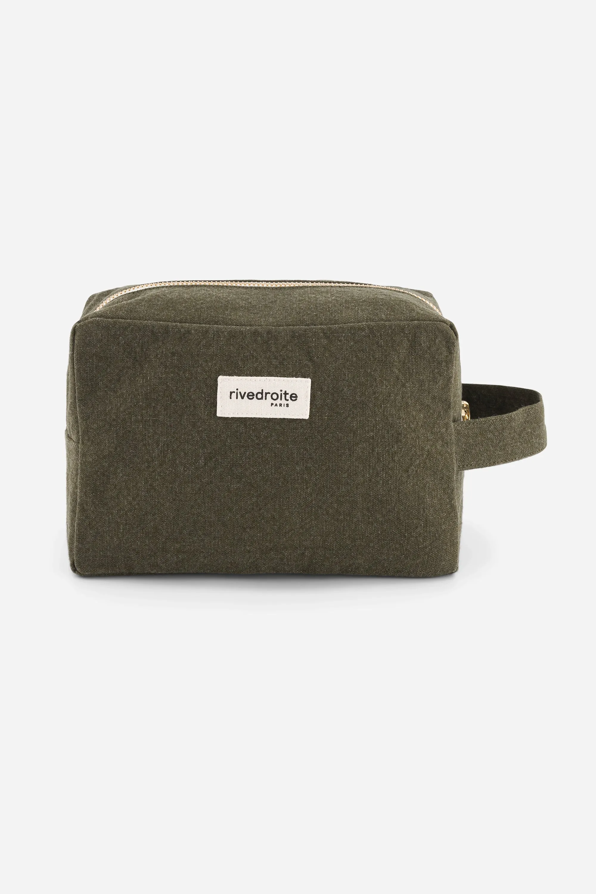 Tournelles the XL pouch - Recycled cotton Military Green