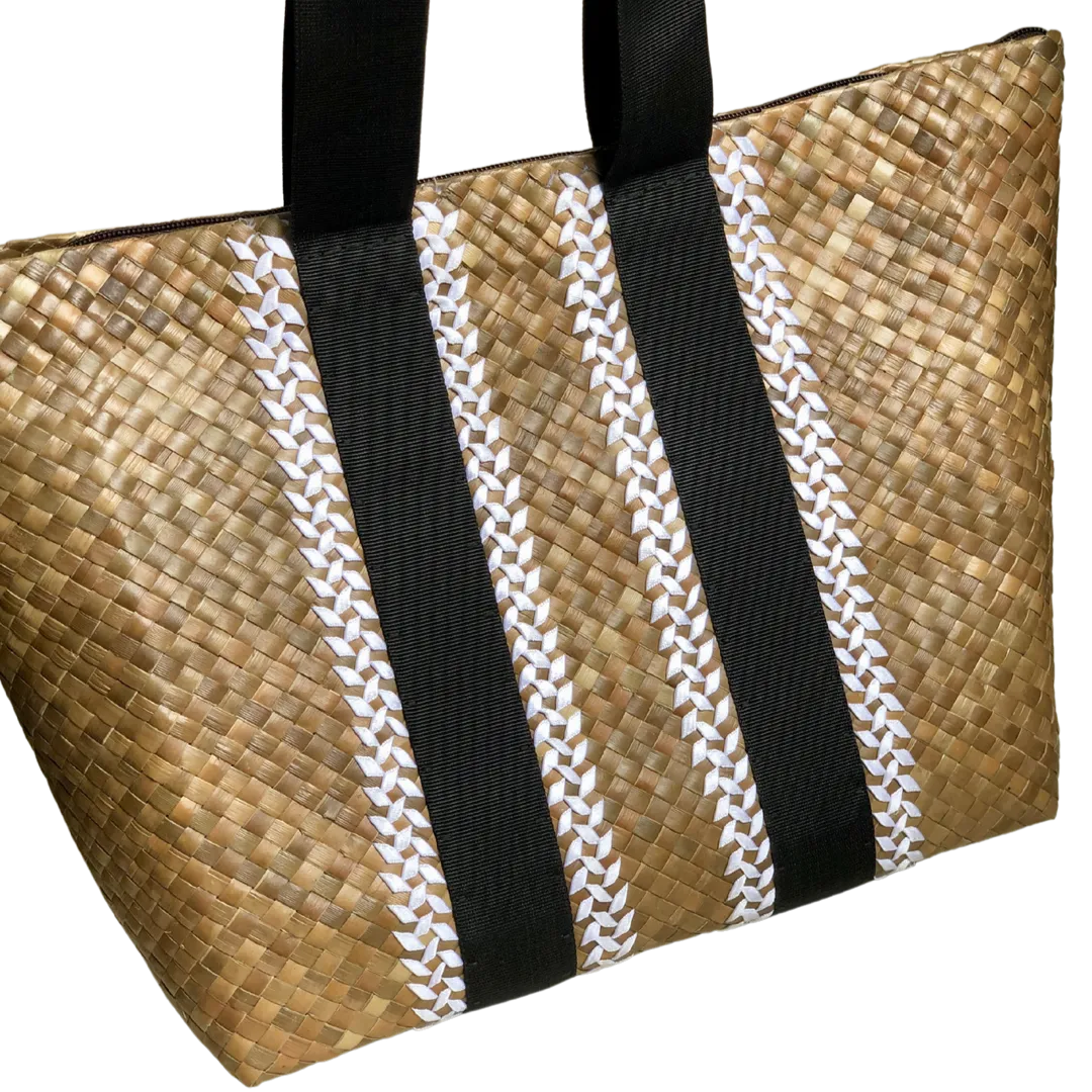 Twelve Topaz Leather Not For Beach All-Day Tote