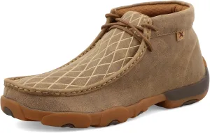 Twisted X Men's Chukka Driving Moc, Moc Toe, Light Brown & Embroidered Vamp, 9.5 M