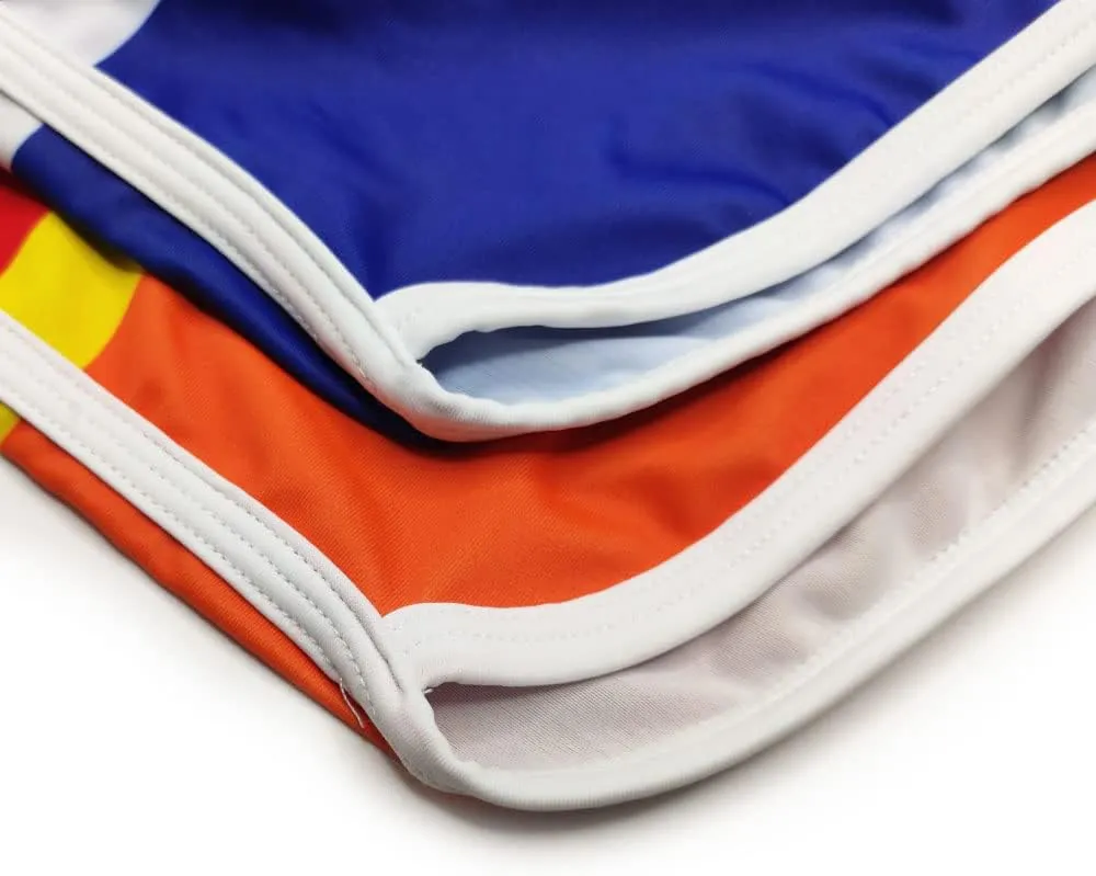 UXH Men's Swimming Trunks Swimwear Swummer Strips Beach Short Pants