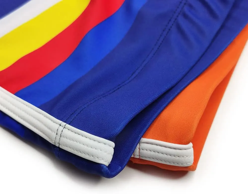 UXH Men's Swimming Trunks Swimwear Swummer Strips Beach Short Pants