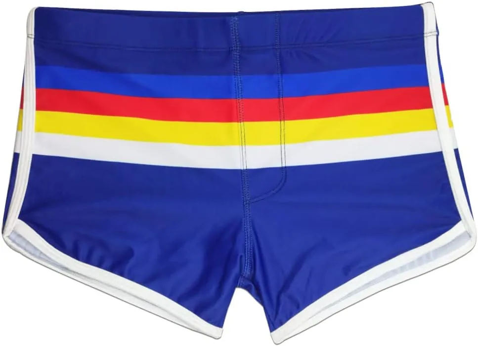 UXH Men's Swimming Trunks Swimwear Swummer Strips Beach Short Pants