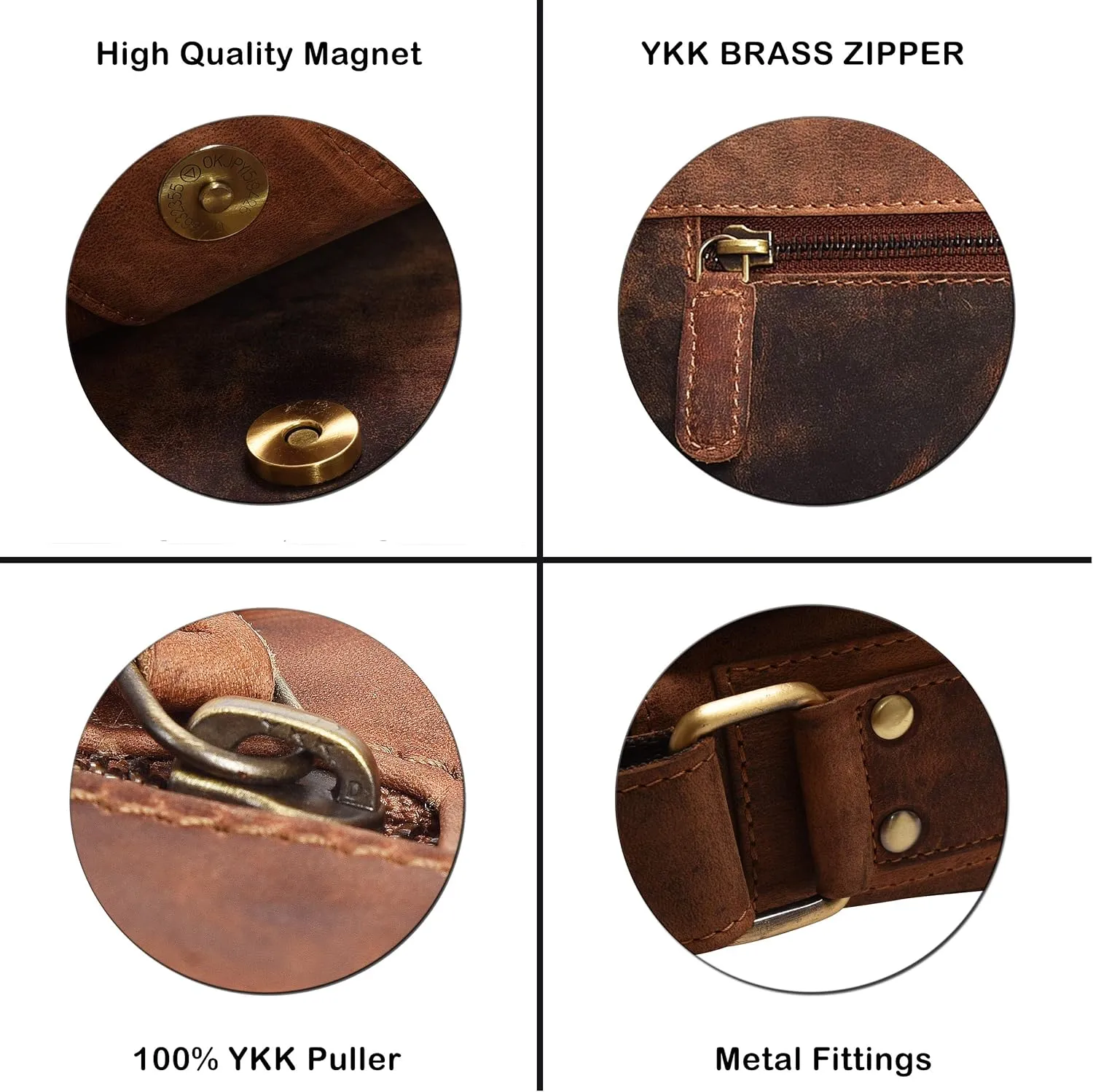 VALENCHI 14" Leather Messenger Bag