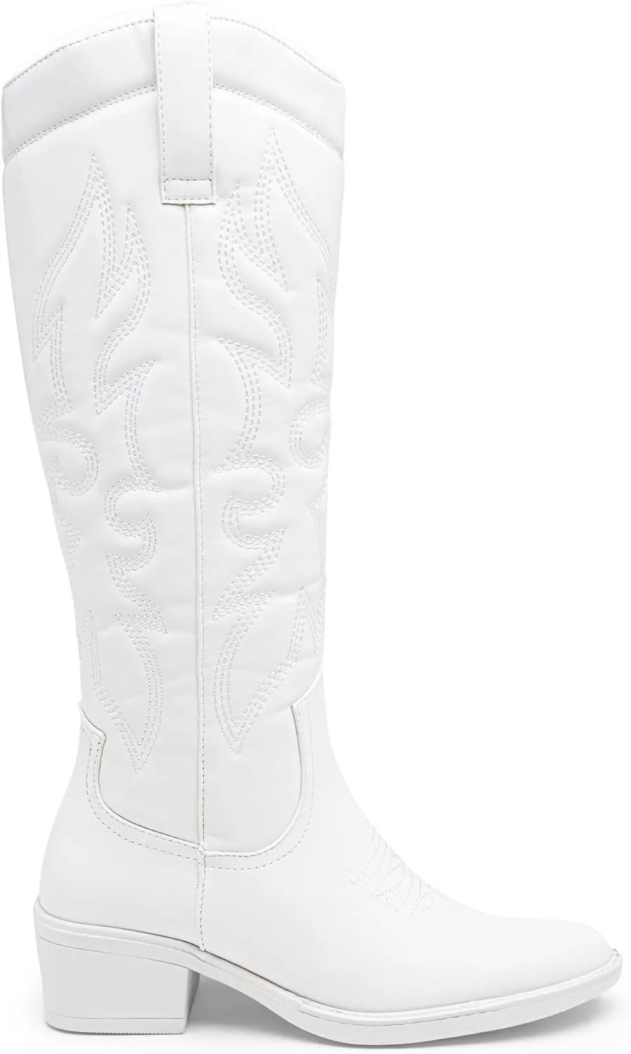 Vepose Womens Tall Cowboy Boots Knee High Cowgirl Low Heel Comfy Boots for Ladies