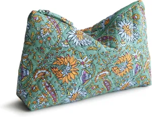Vera Bradley Premium Cotton Large Pouch, Gemstone Paisley