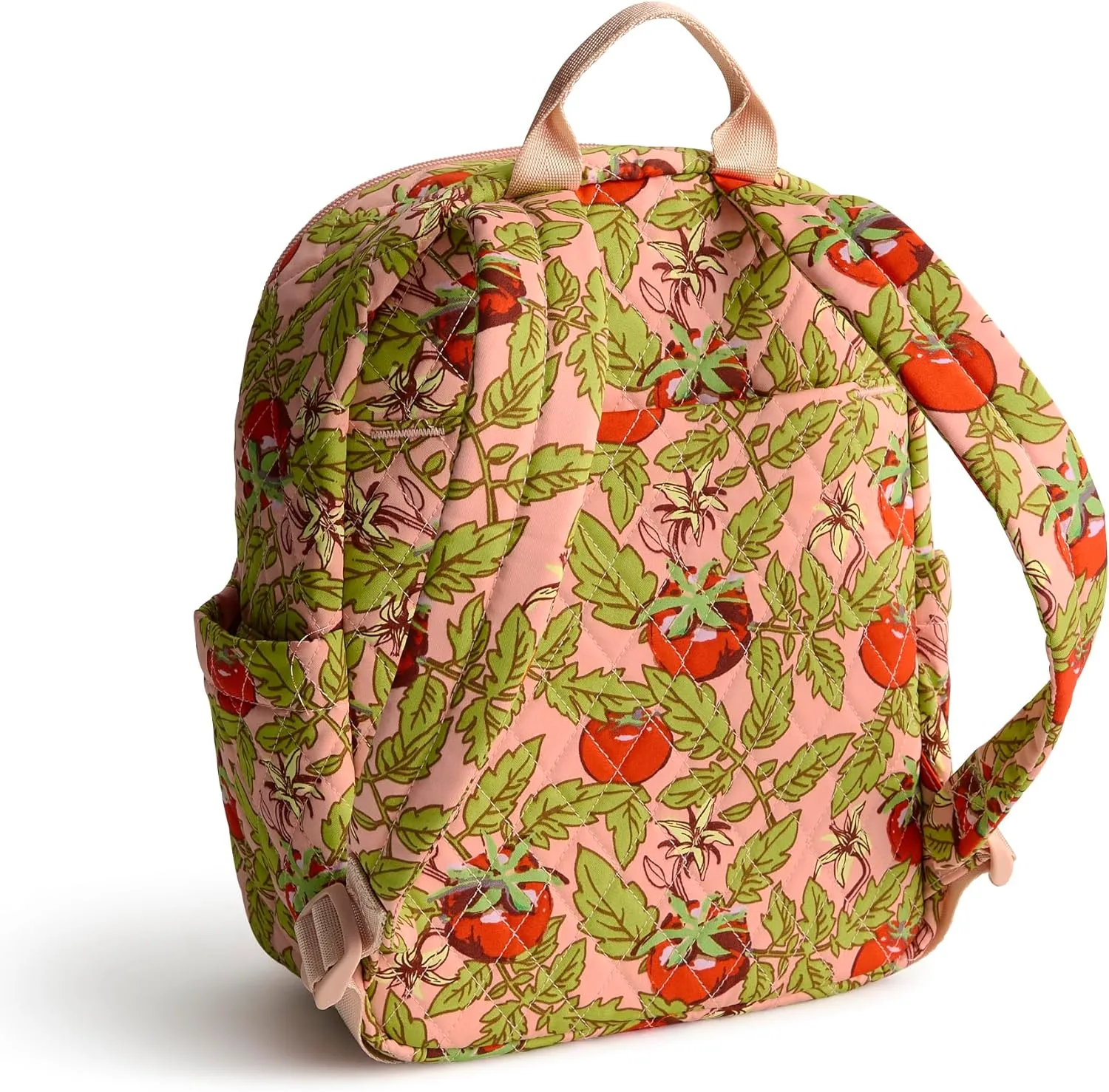 Vera Bradley Premium Cotton Small Banbury Backpack, Tomato Vines