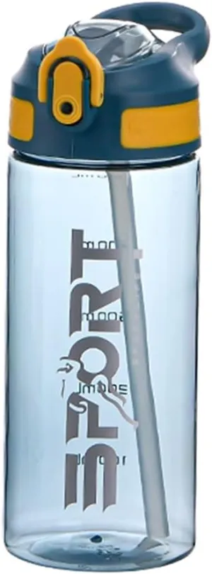 Water Bottle Sport Water Bottle Outdoor Cup With Straws Portable Juice Glass Lid Camping Water Drinking Cup Leak-Proof Cup water bottle