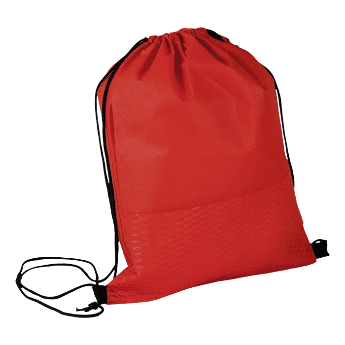Wave Design Drawstring Bag Non-Woven