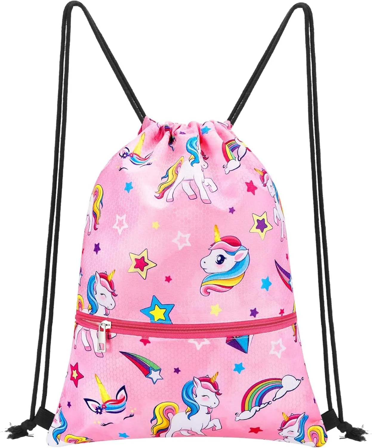 WAWSAM Drawstring Backpack - Drawstring Bags for Kids Swim Bag for Beach