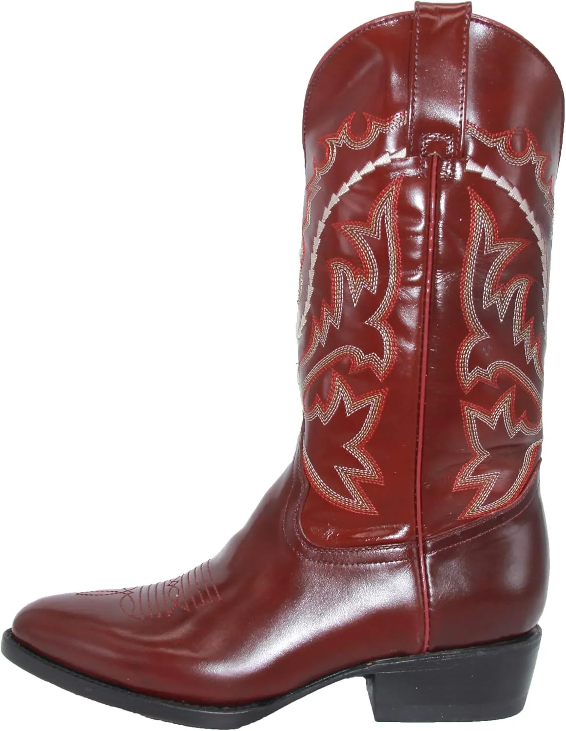 Western Shops Mens Genuine Leather Chameleon Design Western Cowboy Boot