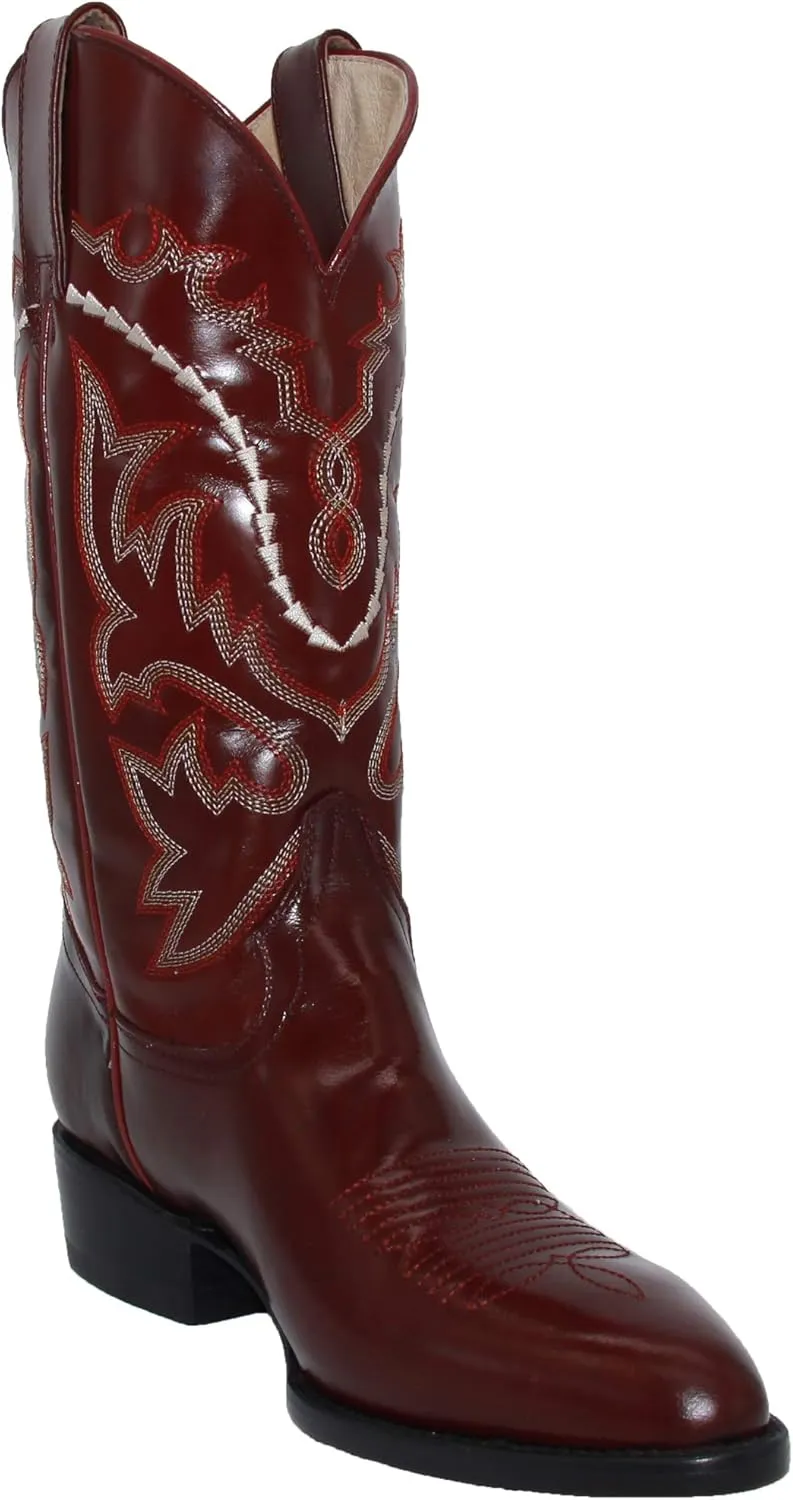 Western Shops Mens Genuine Leather Chameleon Design Western Cowboy Boot