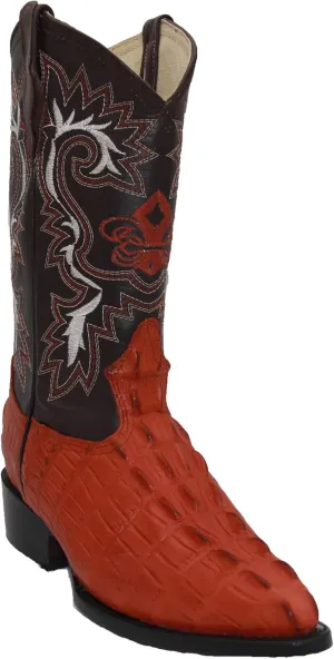 Western Shops Mens Leather Crocodile Alligator Print Western Cowboy Boots