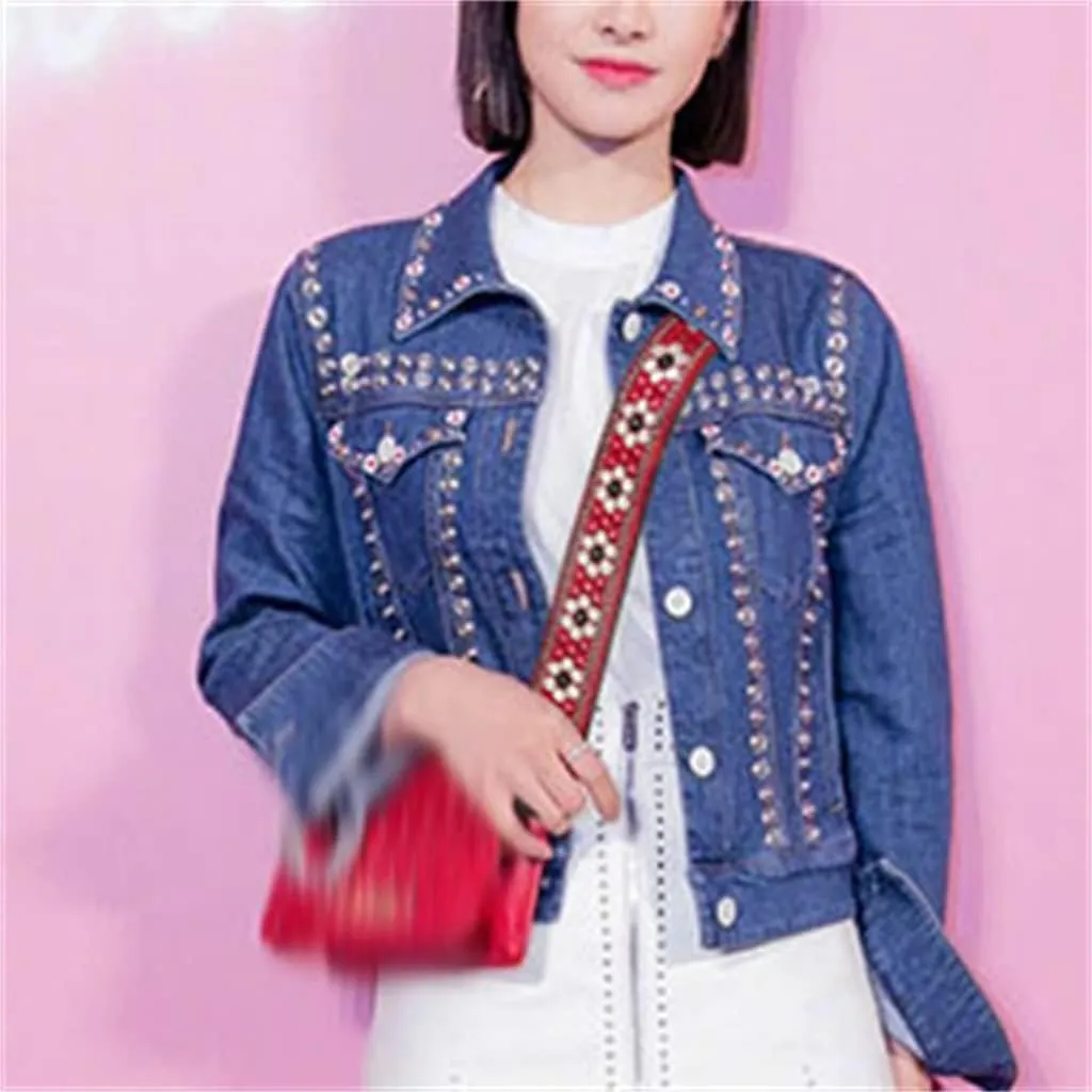 Wide Strap Bag Replacement Embroidered Strap Shoulder Strap Accessory Strap Diagonal Strap
