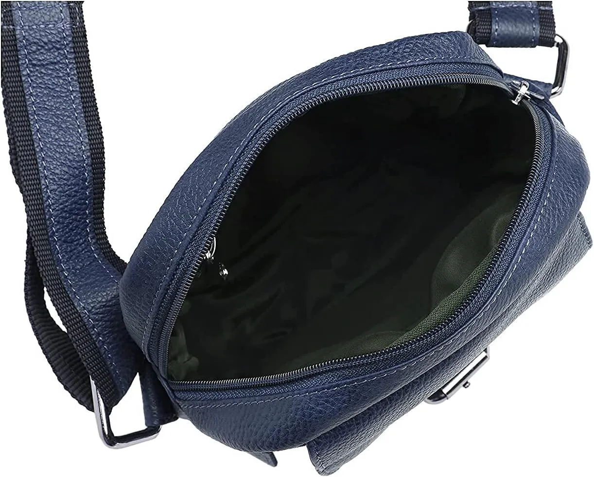WILDHORN® Original Leather 9 inch Sling Bag for Men I Multipurpose Crossbody Bag I DIMENSION: L- 8 inch H- 9 inch W- 3 inch