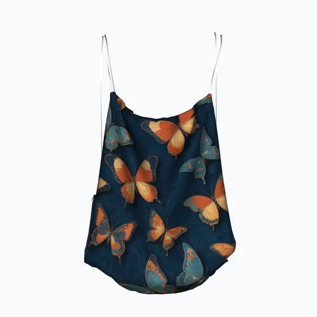 Wings of Grace - Artful Butterfly Drawstring Bag