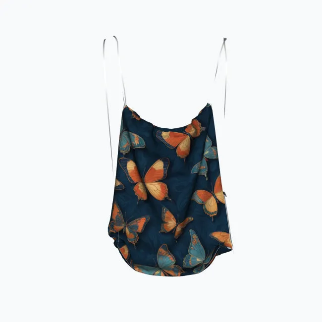 Wings of Grace - Artful Butterfly Drawstring Bag