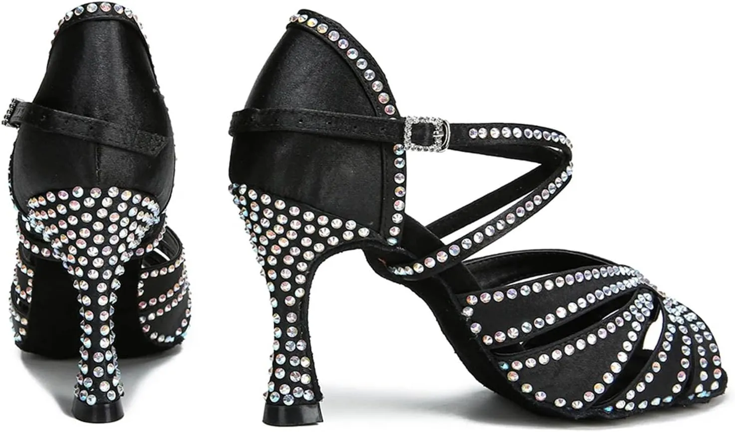 Women's Ballroom Dance Heels - Tango Salsa Latin Shoes & Cuban High Heels, 5CM/2Inch Heel Height